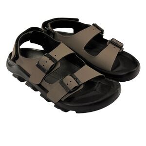Birkenstock Mogami Sandals 37EU/W6/M4 Terra Gray Unisex Buckle Strap Comfort EUC
